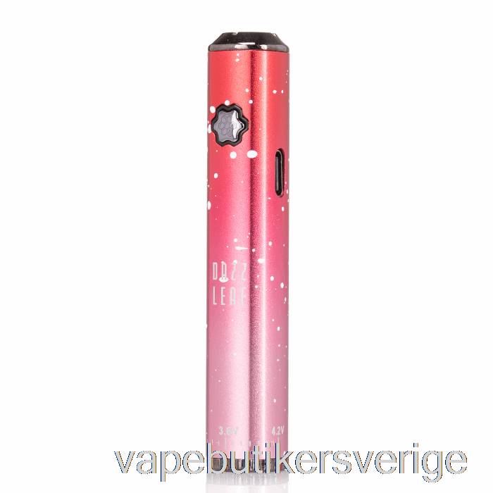 Vape Sverige Dazzleaf Squarii Bottom Twist 510 Batteri Röd Splatter